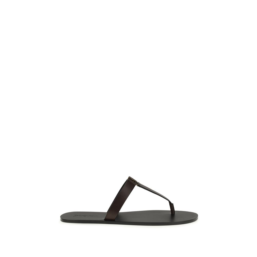 Saint Laurent Brown Babylone thong Sandals