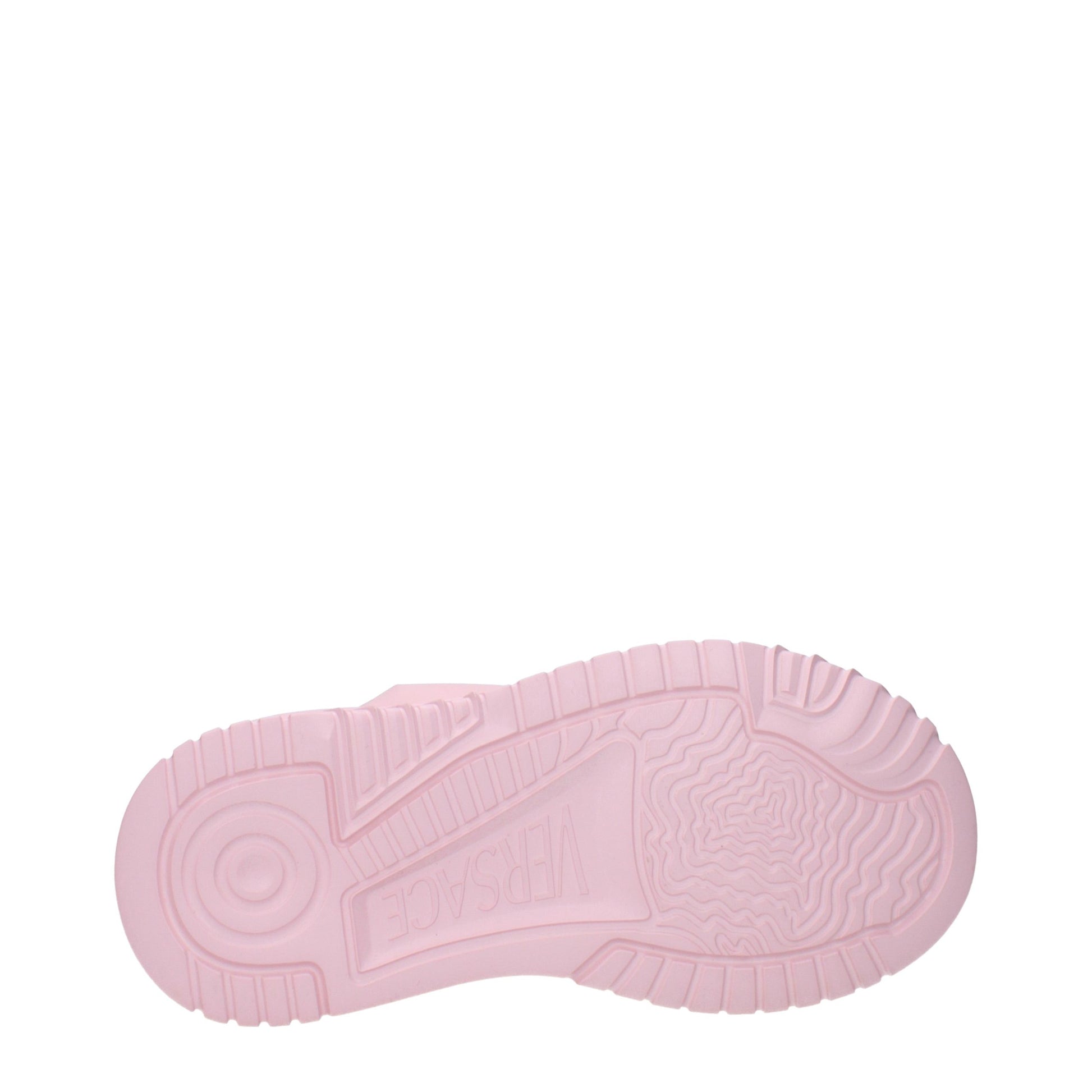 Versace Pink Leather Chunky Sneakers Curated Luxury Accessories by Orvyn