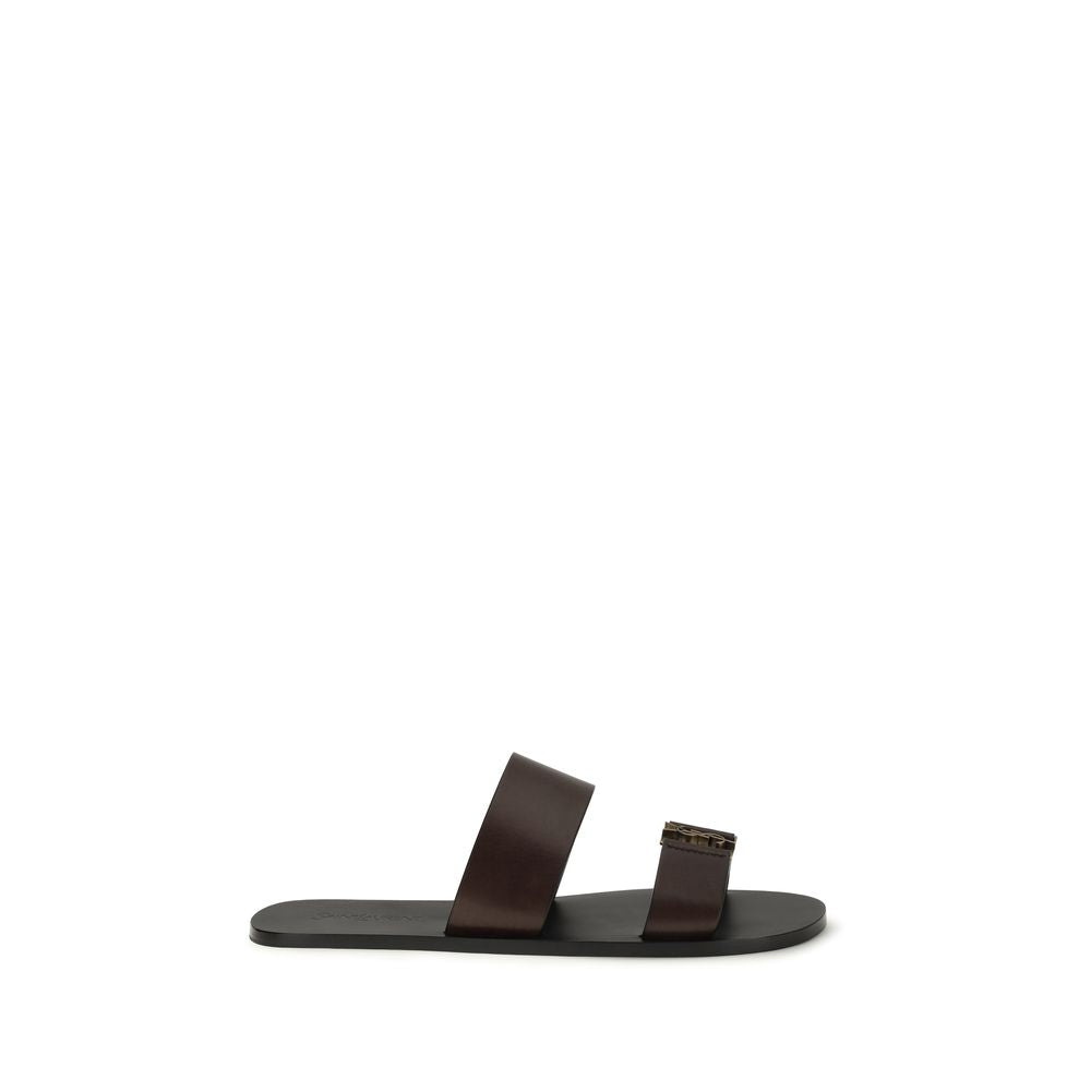 Saint Laurent Brown Babylone Sandals