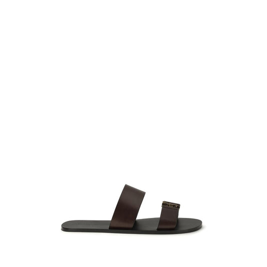 Saint Laurent Brown Babylone Sandals