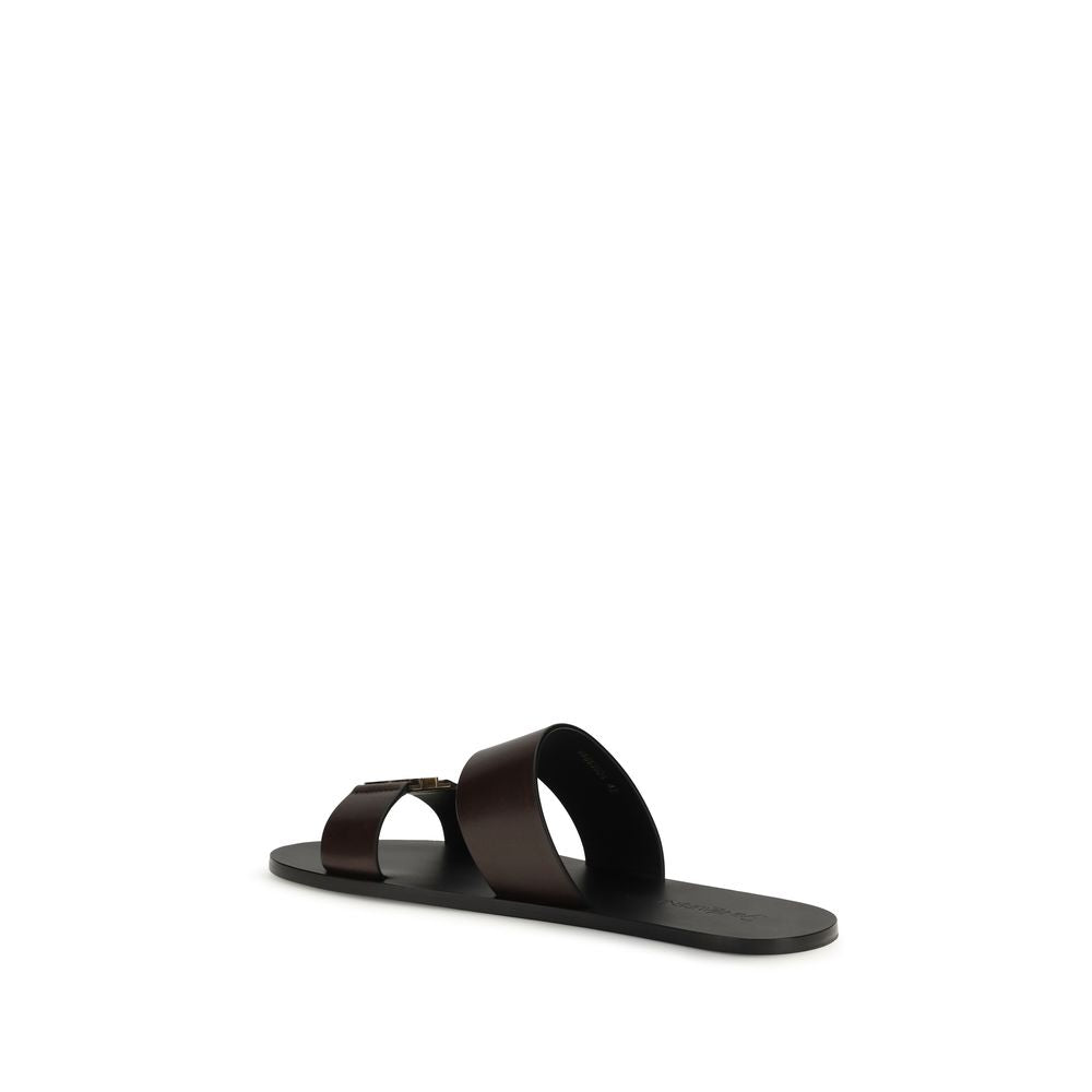 Saint Laurent Brown Babylone Sandals