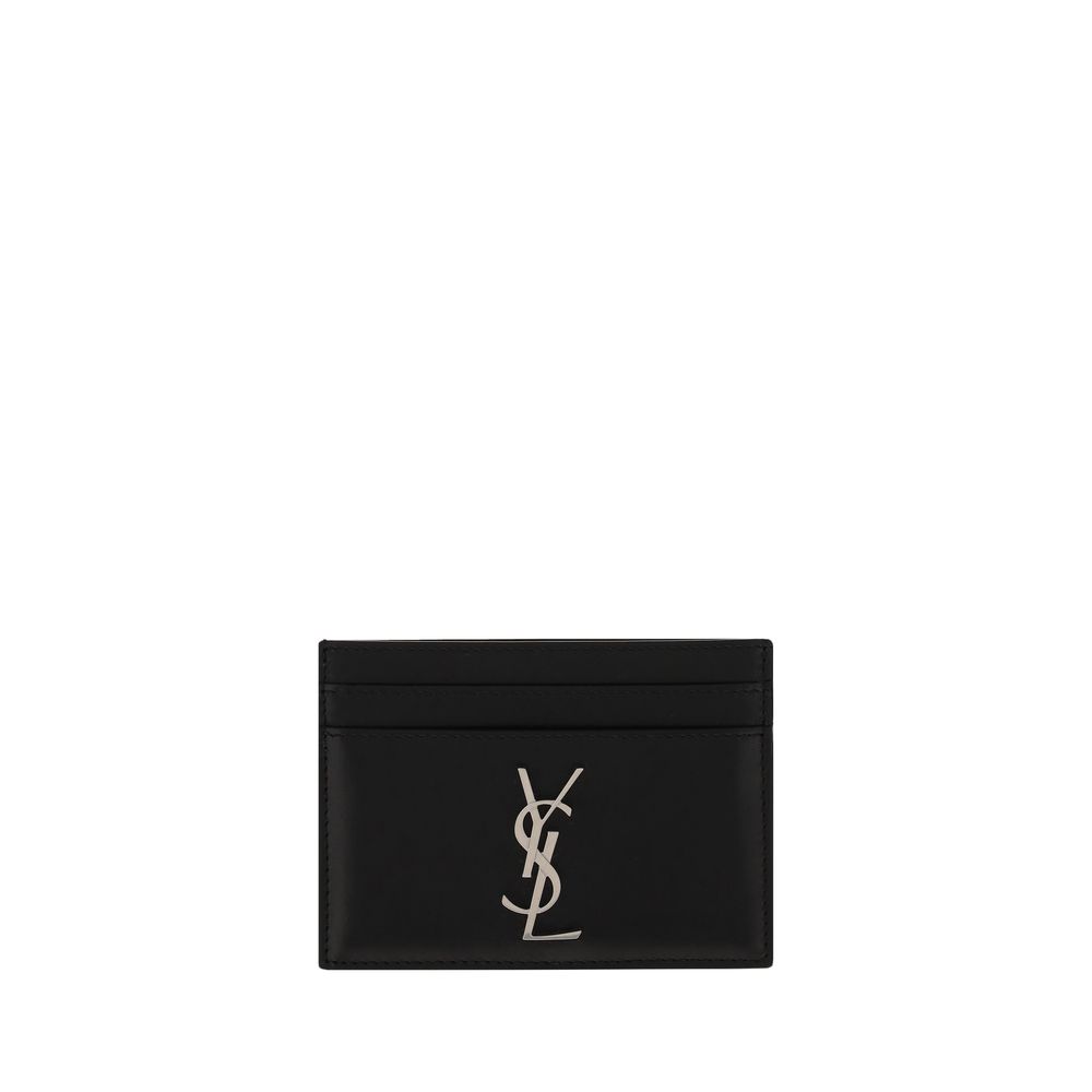 Saint Laurent Black Calf Leather Bos Taurus Wallet Curated Luxury Accessories by Orvyn