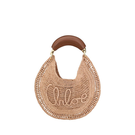 discover authentic Chloé Beige Raffia Shoulder Bag curated by Orvyn luxury accessories