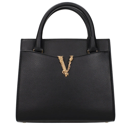Versace Black Leather Handbag Curated Luxury Accessories by Orvyn