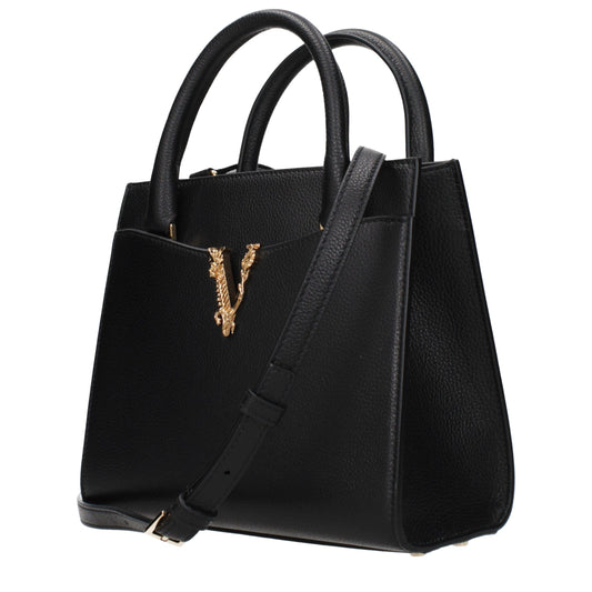 Versace Black Leather Handbag Curated Luxury Accessories by Orvyn