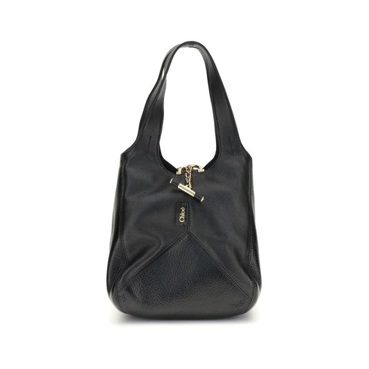 Chloé Black Buffalo Leather Shoulder Bag Curated Luxury Accessories by Orvyn