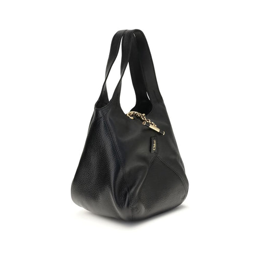 Chloé Black Buffalo Leather Shoulder Bag Curated Luxury Accessories by Orvyn