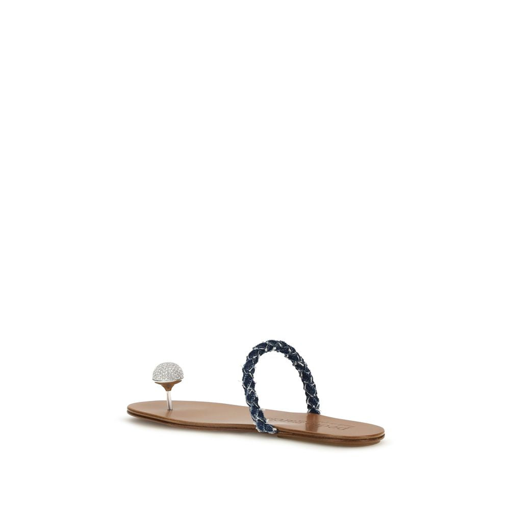 Pedro García Brown Calf Leather Bos Taurus Sandals Curated Luxury Accessories by Orvyn