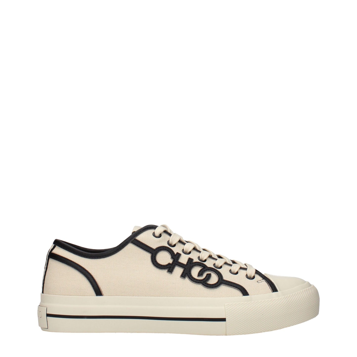 Jimmy Choo Beige Fabric Low Top Sneakers Curated Luxury Accessories by Orvyn