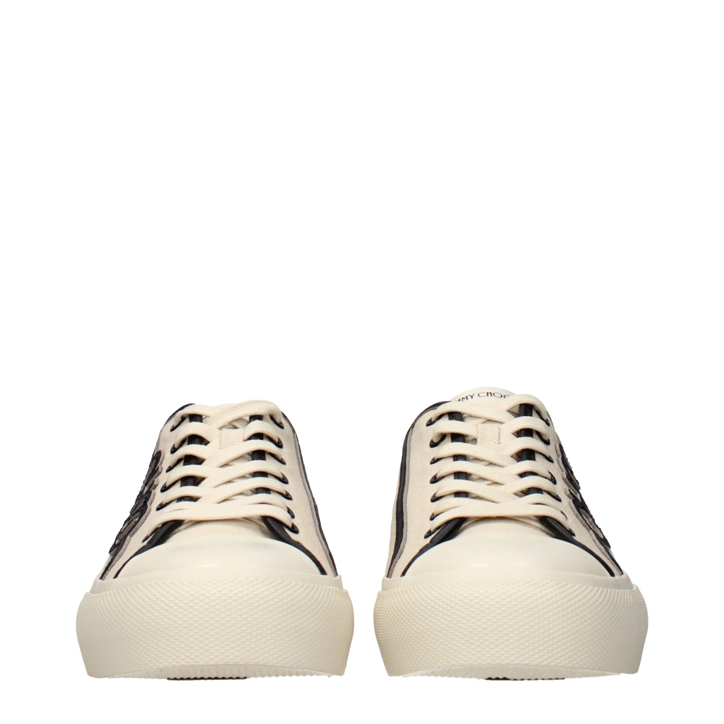 Jimmy Choo Beige Fabric Low Top Sneakers Curated Luxury Accessories by Orvyn