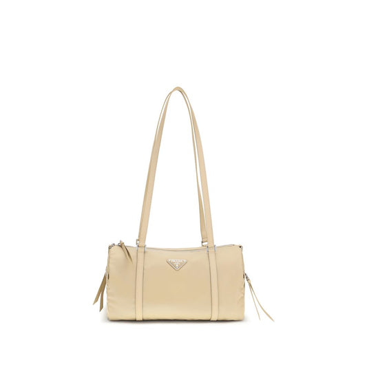 Prada Re-Nylon & Saffiano Shoulder Bag – Beige