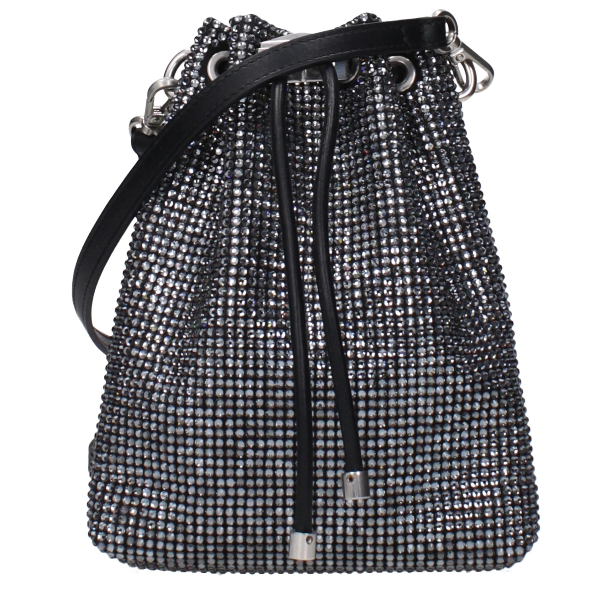 Jimmy Choo Black Satin Crossbody Bag Curated Luxury Accessories by Orvyn
