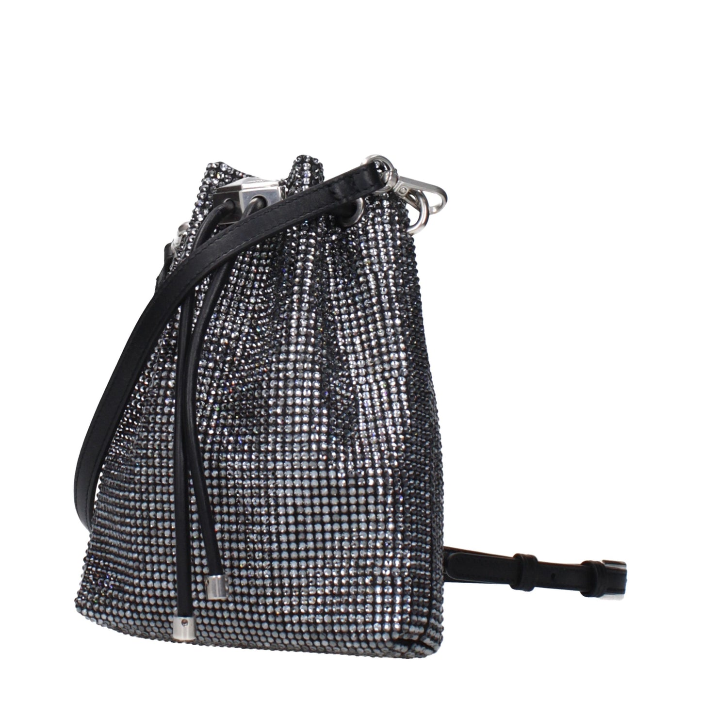 Jimmy Choo Black Satin Crossbody Bag Curated Luxury Accessories by Orvyn