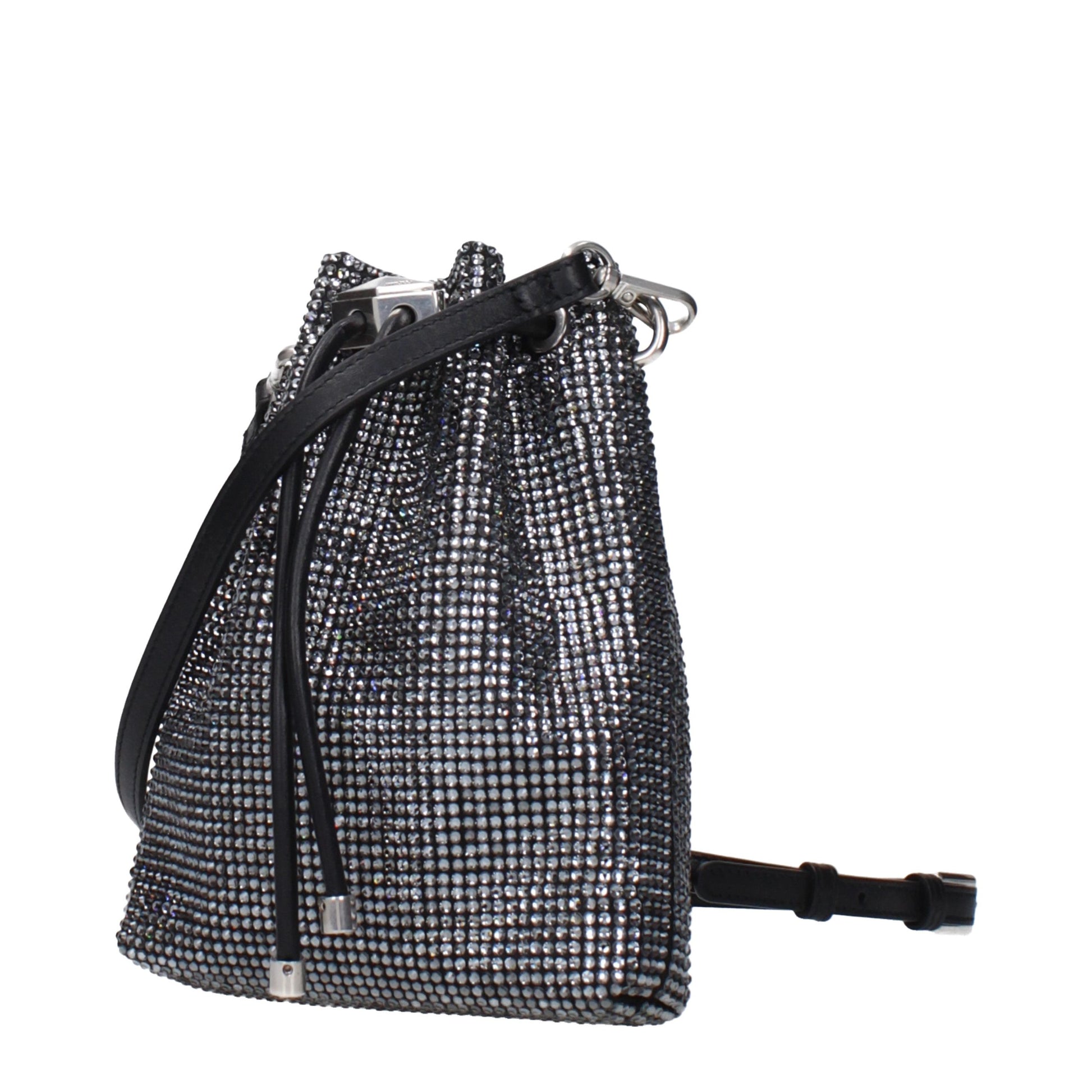 Jimmy Choo Black Satin Crossbody Bag Curated Luxury Accessories by Orvyn