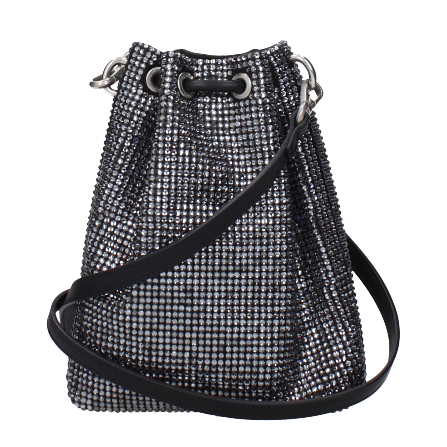 Jimmy Choo Black Satin Crossbody Bag Curated Luxury Accessories by Orvyn