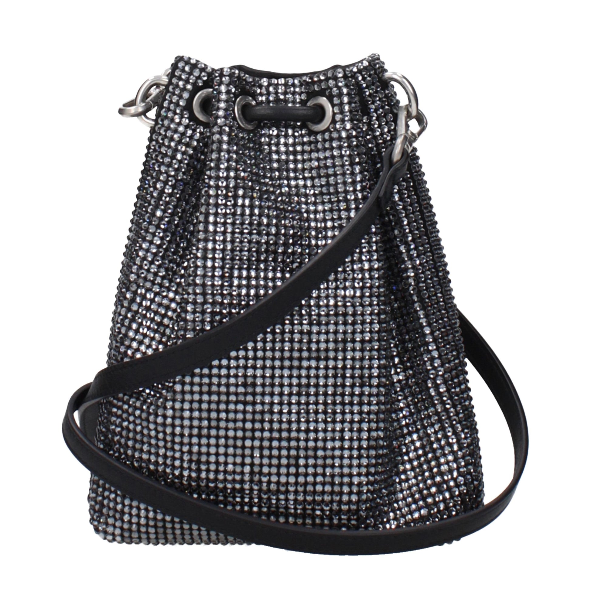 Jimmy Choo Black Satin Crossbody Bag Curated Luxury Accessories by Orvyn