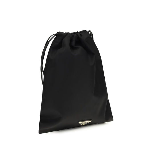 Prada Black Recycled Polyamide Clutch Bag Curated Luxury Accessories by Orvyn