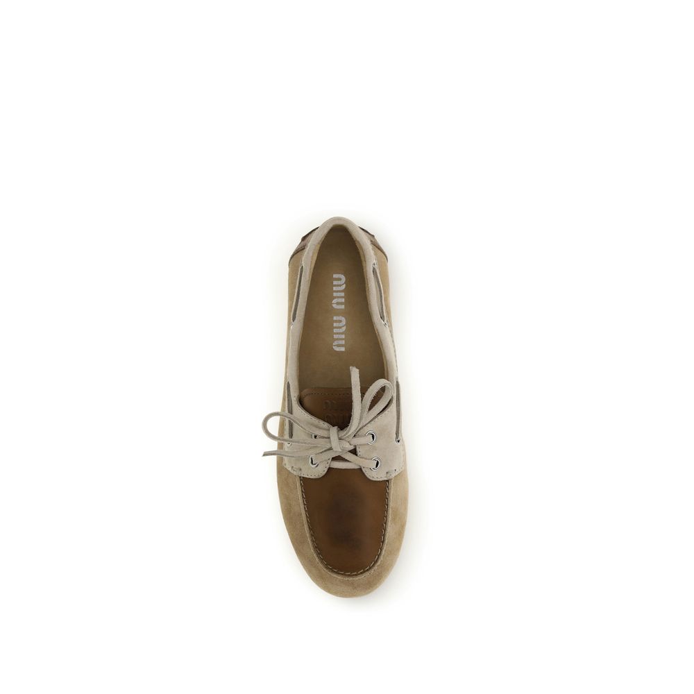 Miu Miu Multicolor Calf Leather Bos Taurus Slip-On Loafers Curated Luxury Accessories by Orvyn
