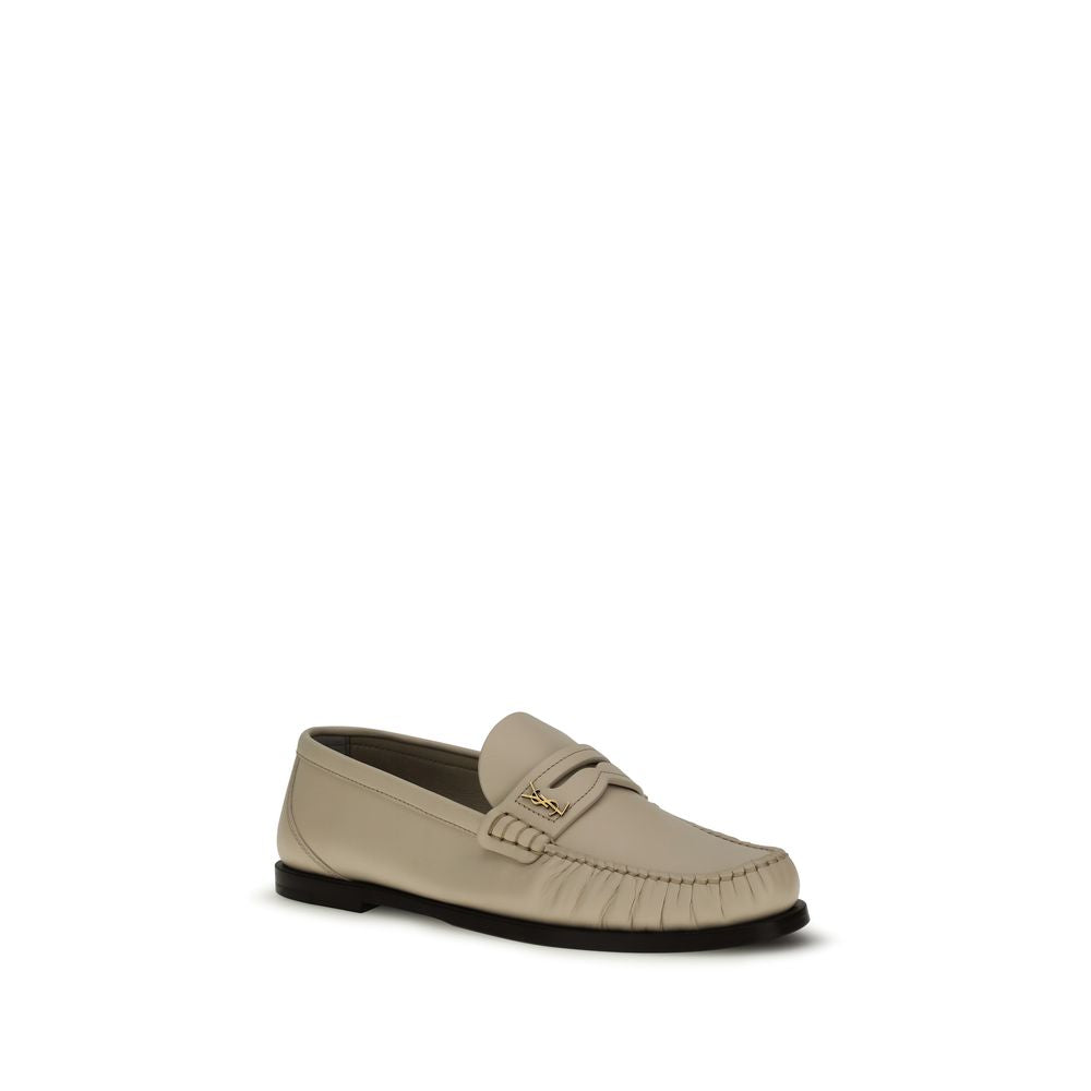 Saint Laurent Beige Laurent Loafers