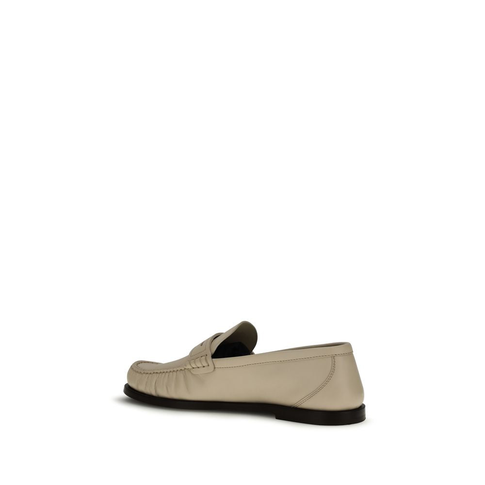 Saint Laurent Beige Laurent Loafers