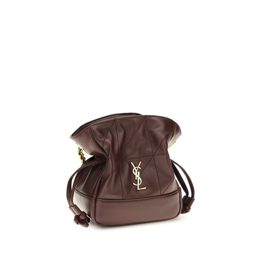 Saint Laurent Bordeaux Jamie Mini Leather Clutch Bag Curated Luxury Accessories by Orvyn