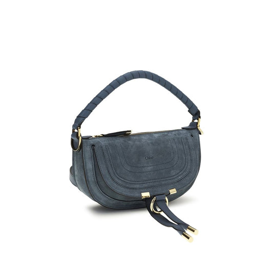 Chloé Blue Calf Leather Bos Taurus Shoulder Bag Curated Luxury Accessories by Orvyn