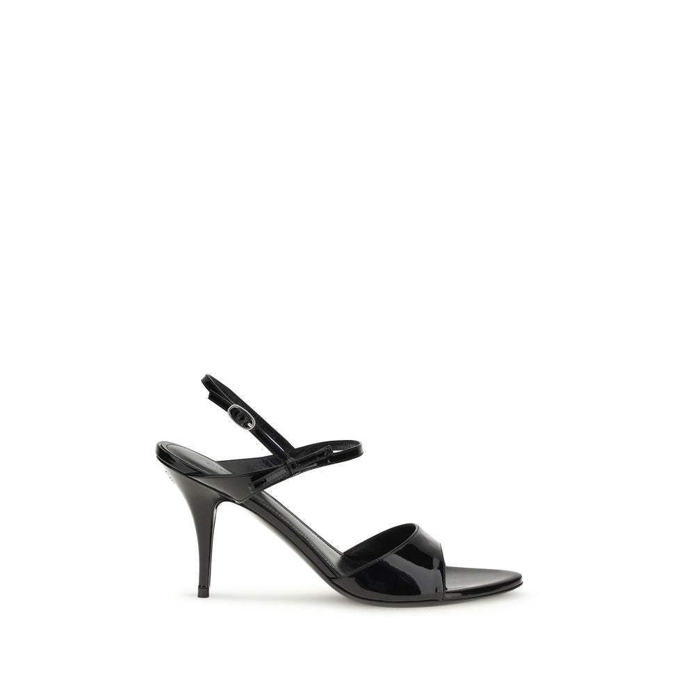 Balenciaga Black Avenue Bow Sandals schwarz