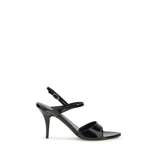 Balenciaga Black Avenue Bow Sandals schwarz