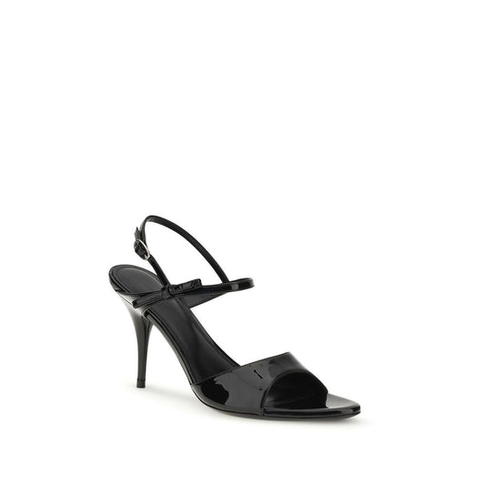 Balenciaga Black Avenue Bow Sandals schwarz