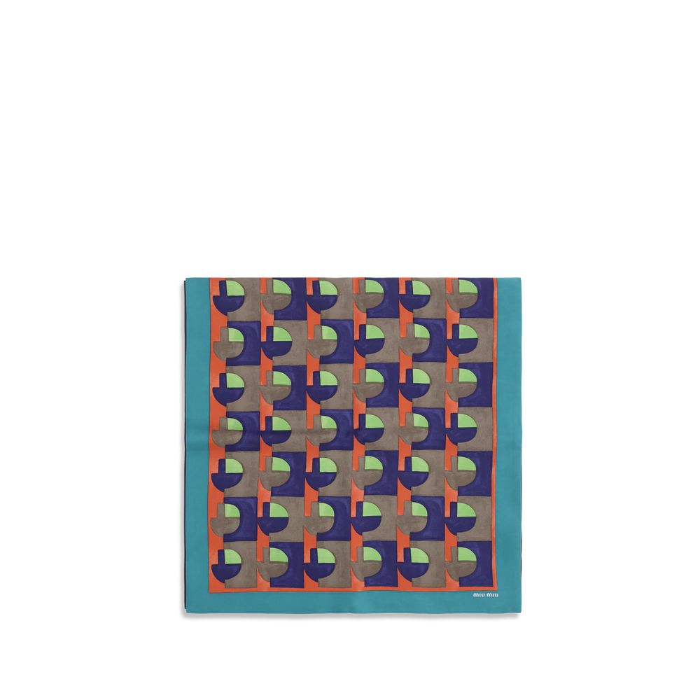Miu Miu Multicolor Silk Scarf Curated Luxury Accessories by Orvyn