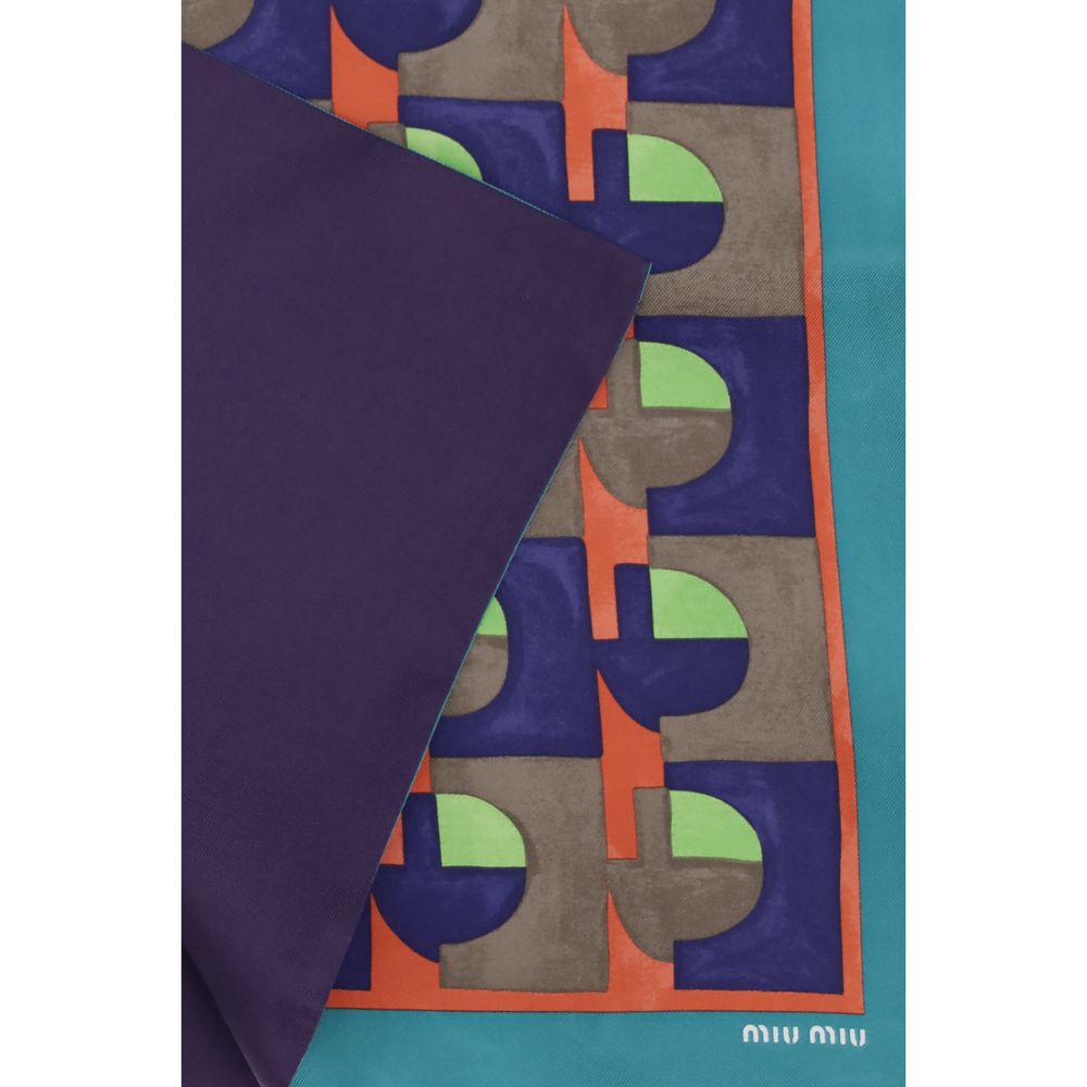 Miu Miu Multicolor Silk Scarf Curated Luxury Accessories by Orvyn