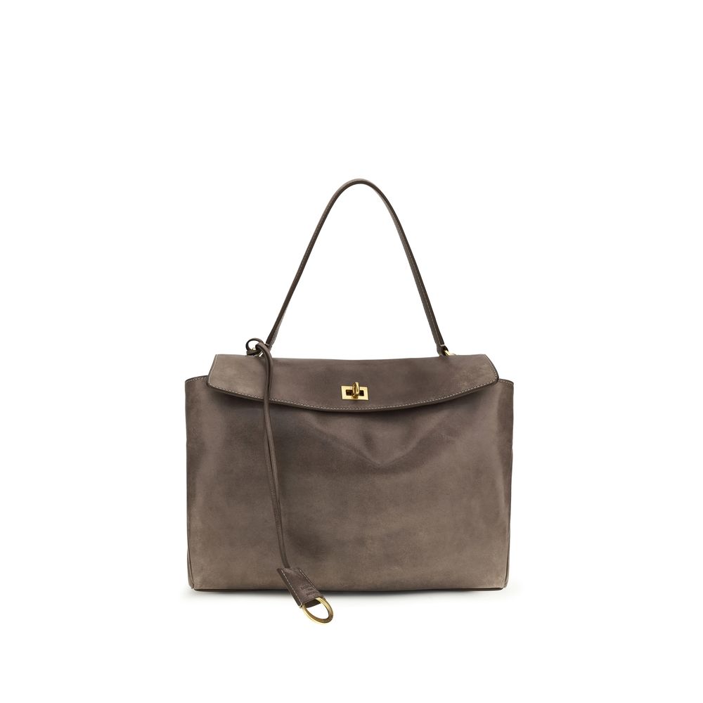 Balenciaga Gray Lamb Ovis Aries Aries Shoulder Bag Curated Luxury Accessories by Orvyn