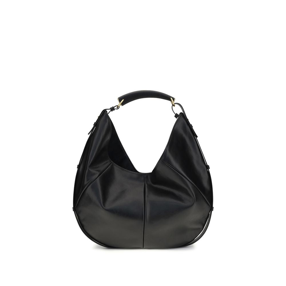 Saint Laurent Black Calf Leather Bos Taurus Shoulder Bag Curated Luxury Accessories by Orvyn