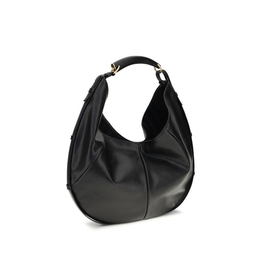 Saint Laurent Black Calf Leather Bos Taurus Shoulder Bag Curated Luxury Accessories by Orvyn