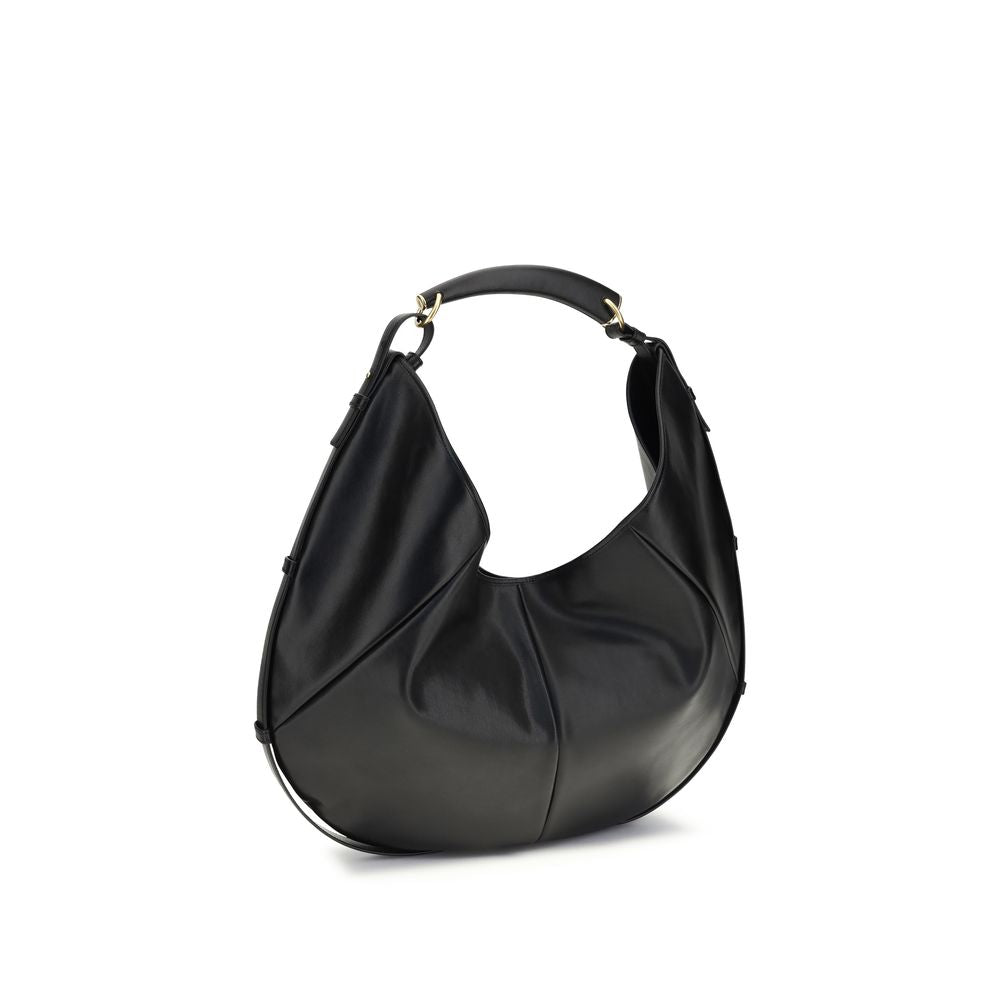 Saint Laurent Black Calf Leather Bos Taurus Shoulder Bag Curated Luxury Accessories by Orvyn
