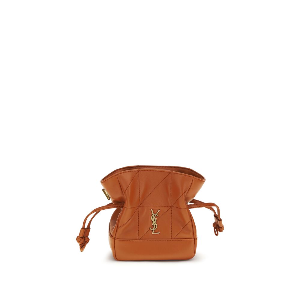 Saint Laurent Orange Lamb Ovis Aries Aries Clutch Bag Curated Luxury Accessories by Orvyn