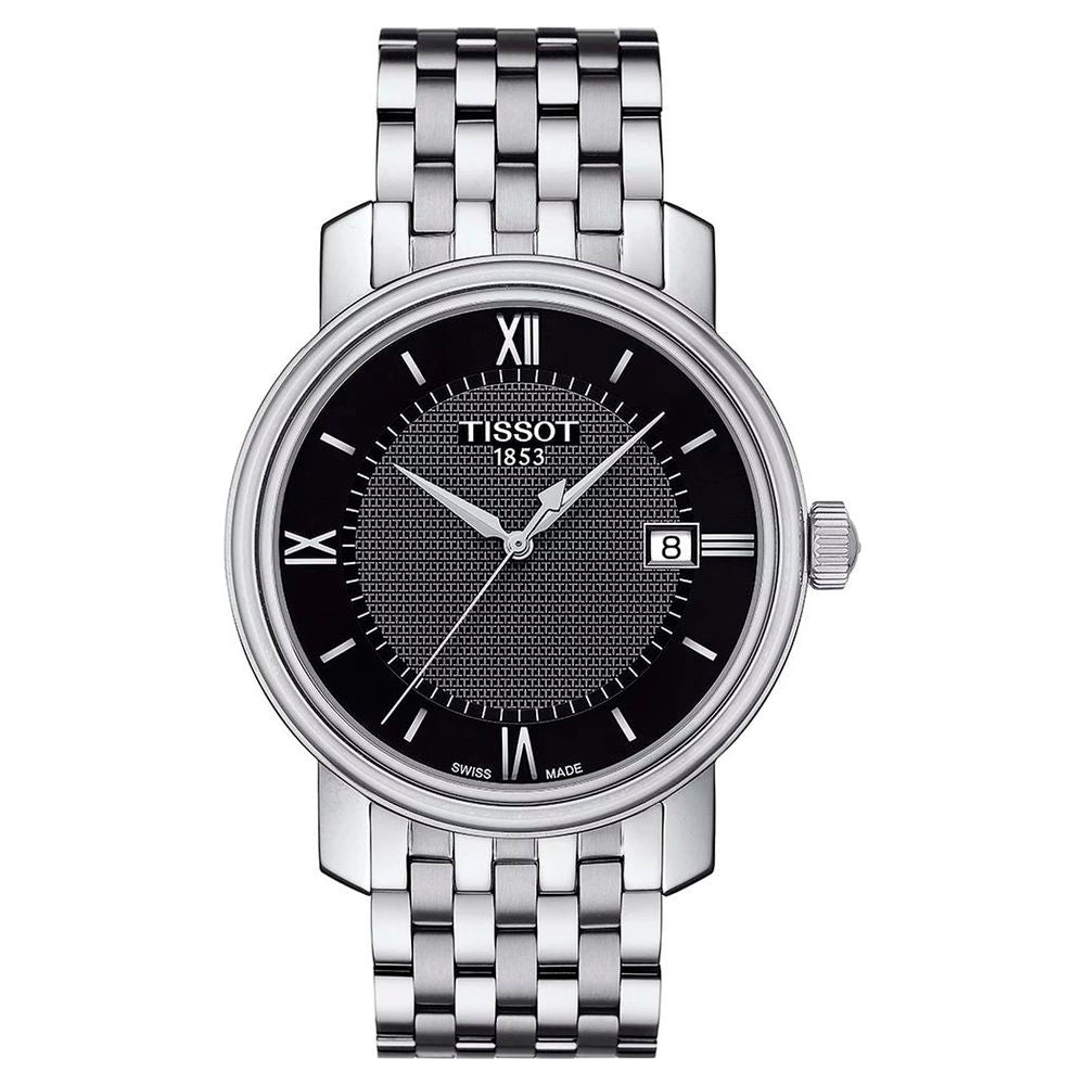 Tissot Gray Stainless Steel Dress Watch Curated Luxury Accessories by Orvyn
