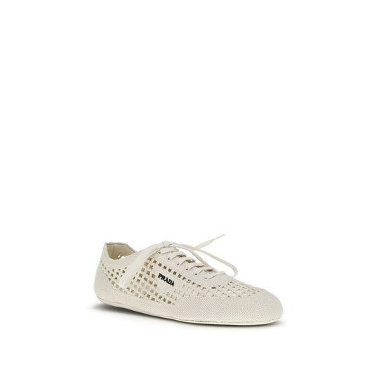 Prada Beige Fabric Low Top Sneakers Curated Luxury Accessories by Orvyn