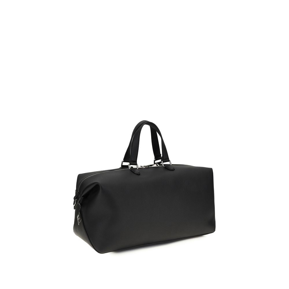 Fendi Black Calf Leather Bos Taurus Luggage And Travel Curated Luxury Accessories by Orvyn