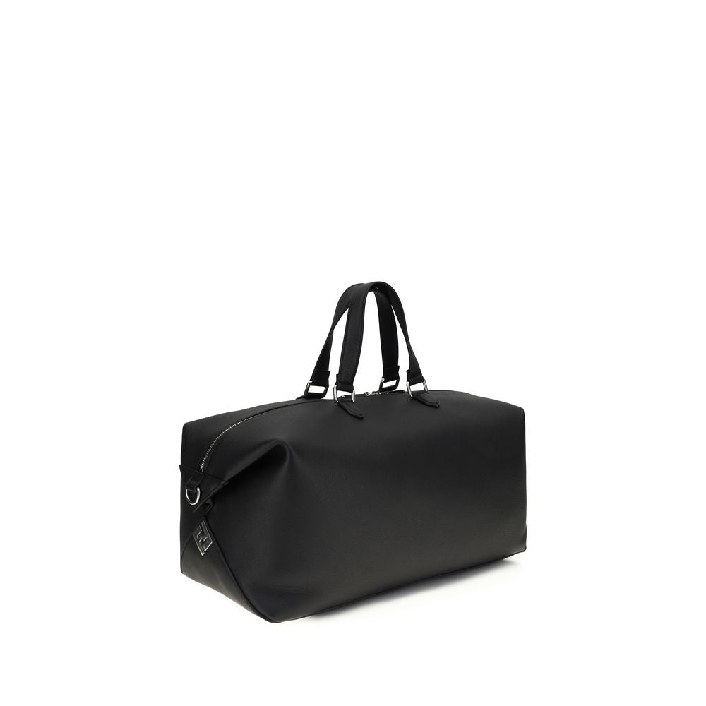 Fendi Black Calf Leather Bos Taurus Luggage And Travel Curated Luxury Accessories by Orvyn
