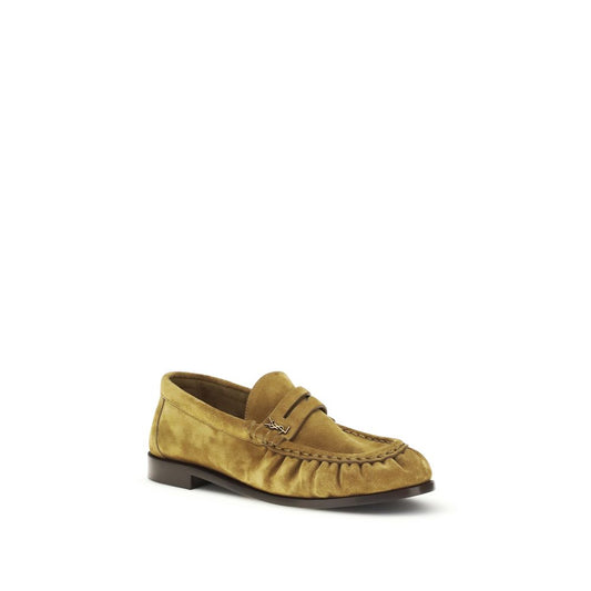 Saint Laurent Beige Suede Le Loafer Loafers