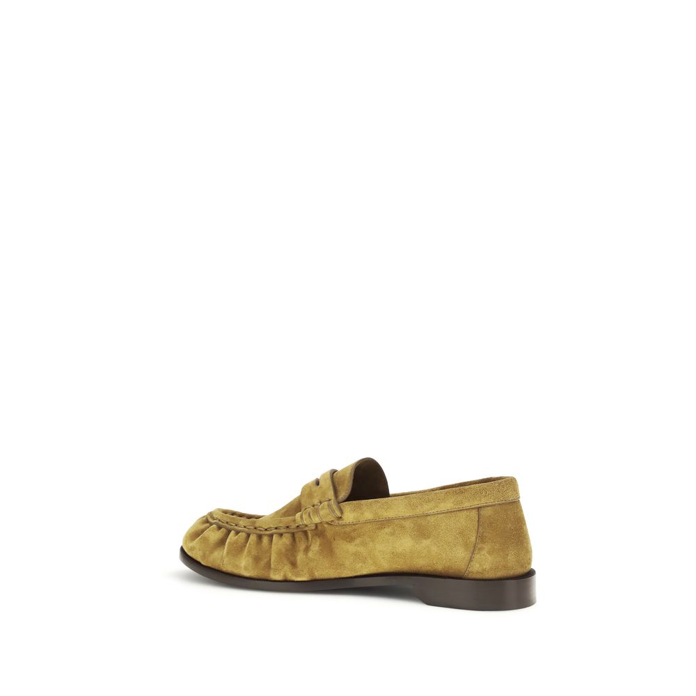 Saint Laurent Beige Suede Le Loafer Loafers