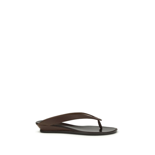 Giuseppe Zanotti Brown Calf Leather Bos Taurus Platform Sandals Curated Luxury Accessories by Orvyn