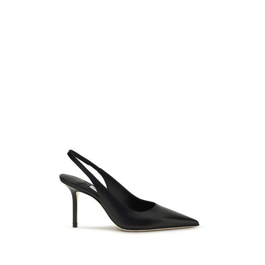 Jimmy Choo Black Calf Leather Bos Taurus Platform Pumps Curated Luxury Accessories by Orvyn