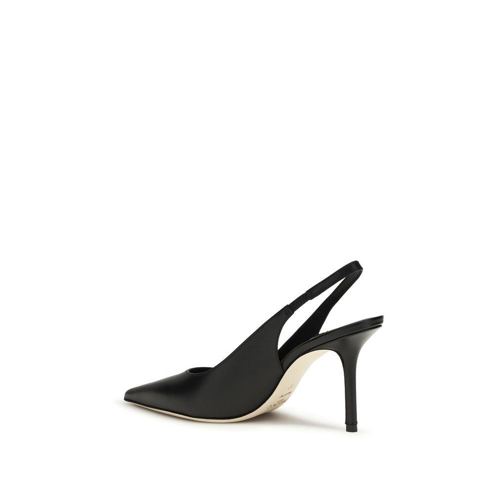 Jimmy Choo Black Calf Leather Bos Taurus Platform Pumps Curated Luxury Accessories by Orvyn
