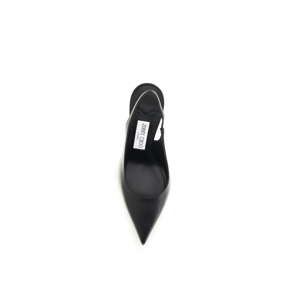 Jimmy Choo Black Calf Leather Bos Taurus Platform Pumps Curated Luxury Accessories by Orvyn