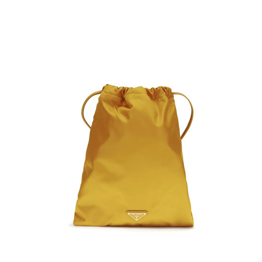 Prada Orange Recycled Polyamide Clutch Bag Curated Luxury Accessories by Orvyn