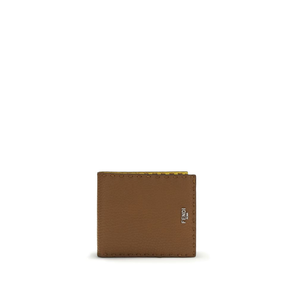 Fendi Brown Calf Leather Bos Taurus Wallet Curated Luxury Accessories by Orvyn