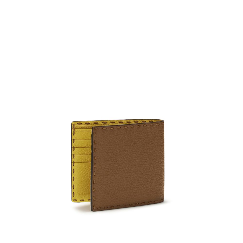 Fendi Brown Calf Leather Bos Taurus Wallet Curated Luxury Accessories by Orvyn