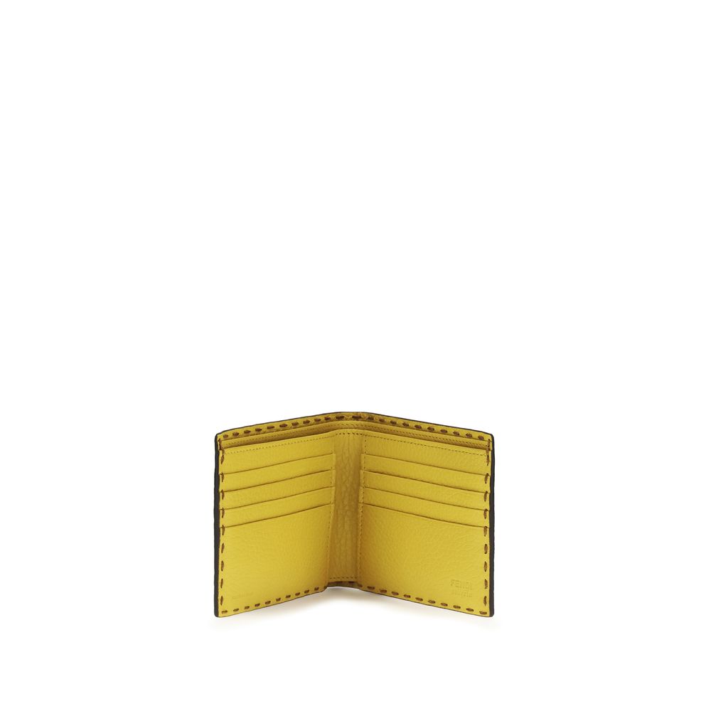 Fendi Brown Calf Leather Bos Taurus Wallet Curated Luxury Accessories by Orvyn